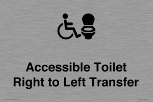 Accessible Toilet with Right to Left Transfer